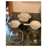 CORNING WARE BLUE CORNFLOWER COOKWARE SET,