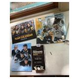 PITTSBURGH PENGUINS BOBBLEHEAD, TEAM CALENDAR,