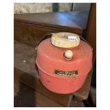 KNAPP MONARCH THERM-A-JUG, PINK ENAMEL, METAL