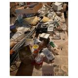 ASSORTED WORKSHOP SUPPLIES, FISHING TACKLE, ART