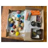 DECORATIVE EASTER EGGS, SIDEWALK CHALK, SEWING