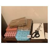SINGER SCISSORS, DUAL PACK, FABRIC WRAPPED BOXES.