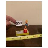 MAGNETO PATENTE DANCING FIGURINE, PLASTIC,
