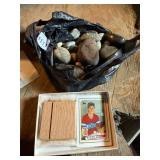 TOPPS STEVE AVERY BASEBALL CARD, WOODEN DISPLAY