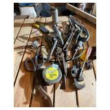ASSORTED HAND TOOLS, INCLUDES OIL CAN, WIRE