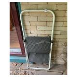 COSCO FOLDING STEP STOOL, METAL FRAME,