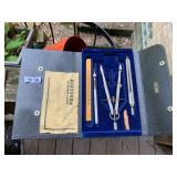 DIETZGEN DRAFTING SET, COMPASSES, DIVIDERS,