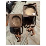 THEATRICAL STAGE LIGHTS, FRESNEL LENSES, METAL