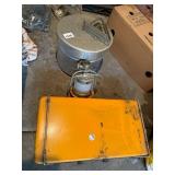 SEARS SWEDISH CAMP STOVE, ORANGE ENAMEL CASE, W/