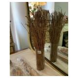 IKEA TORKA DRIED BOTANICALS, CYLINDRICAL GLASS