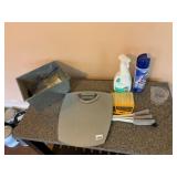 DIGITAL BATHROOM SCALE, LYSOL BATHROOM CLEANER,