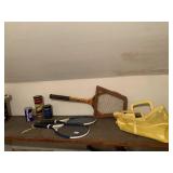TENNIS EQUIPMENT, CHESTERFIELD WOODEN RACKET W/