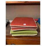 STOOL CUSHIONS, SQUARE, FOAM FILLED, FABRIC