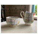 ROYAL ALBERT BONE CHINA CREAMER AND SUGAR BOWL,