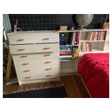 TWIN BEDROOM SET, INCLUDES DRESSER, BOOKCASE