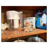 BRITA WATER PITCHER, GLASS CITRUS JUICER, BAKING