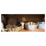 ALUMINUM BUNDT PANS, TUBE PANS, HEART-SHAPED