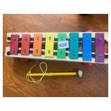 FISHER-PRICE PULL-A-TUNE WOODEN XYLOPHONE,