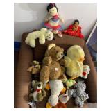 ASSORTED PLUSH TOYS, CROCHET DOLLS, PAUL