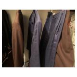 TALBOTS TWO-PIECE SUITS, BROWN AND BLUE, IRISH