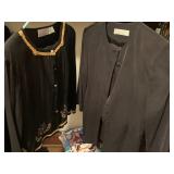 PASSPORTS OF PIER 1 IMPORTS BLACK RAYON BLOUSE,