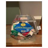 FERRARA PAN CANDY DISPLAY BIN, CLEAR PLASTIC,