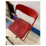 RED FOLDING CHAIR