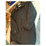 LIZ CLAIBORNE WOOL BLEND COAT, BLACK, BUTTON