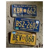 PENNSYLVANIA KEYSTONE STATE LICENSE PLATES,