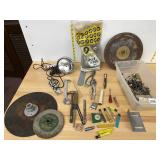 ASSORTED TOOLS AND HARDWARE, INCLUDES ELEPHANT