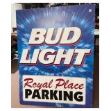 ANHEUSER-BUSCH BUD LIGHT METAL SIGN, ROYAL PLACE