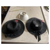 JUNCTURE WOMENS HATS, STRAW-STYLE FEDORAS W/