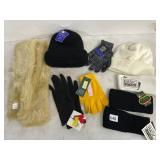 ASSORTED WINTER ACCESSORIES, INCLUDES FAUX FUR