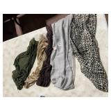 ASSORTED FASHION SCARVES, INCLUDES METALLIC KNIT,