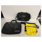 ASSORTED BAGS, INCLUDES BLACK SHOWCASE