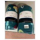 MAINSTAYS FLEECE THROW, POLYESTER, PRINTED