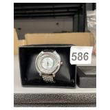 GENEVA WRISTWATCH, SILVER-TONE CASE, FLOATING