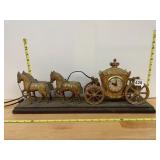 UNITED CLOCK CORP CINDERELLA CARRIAGE CLOCK,
