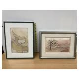 SIGNED ARTWORK, FLORAL AND LANDSCAPE SUBJECTS,