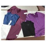 JACLYN SMITH PURPLE SHIMMER TOP, TIME AND TRU