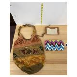 EMBROIDERED SEQUIN TOTE, JESSICA SIMPSON WALLET,