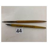 ASSORTED DIP PENS, WOODEN HOLDERS, ADVERTISING