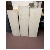 WOODEN SHELVING BOARDS, PAINTED FINISH,