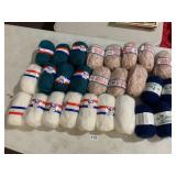 ASSORTED YARN SKEINS, INCLUDES LANA MORO POLO,
