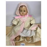 COMPOSITION DOLL, MOLDED HAIR, PAINTED FEATURES,