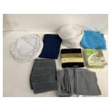 ASSORTED MICROFIBER WASHCLOTHS, MESH LAUNDRY