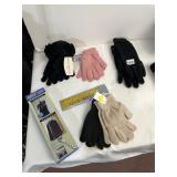 ASSORTED WINTER ACCESSORIES AND HOME STORAGE,