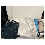 ASSORTED TOTE BAGS, INCLUDES CHESHIRE CAT PRINT,
