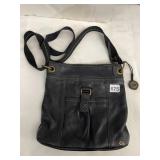 THE SAK LEATHER CROSSBODY BAG, BLACK PEBBLED