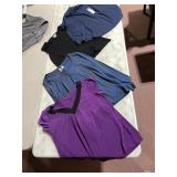 ASSORTED TOPS, INCLUDES GEORGE V-NECK, ROOTS LONG